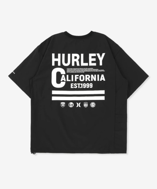 Hurley/水着 MUSS261045 ラッシュガード 半袖 Tシャツ 耐久 ストレッチ 水陸両用 ハーレー メンズ ムラサキスポーツ