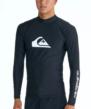 QUIKSILVER/水着 QLY261002 ラッシュガード 長袖 Tシャツ ロンT UVカット 速乾 ストレッチ クイックシルバー メンズ ムラサキスポーツ