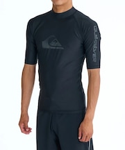 QUIKSILVER/水着 QLY261006 ALL TIME SR ラッシュガード 半袖 Tシャツ UVカット 速乾 ストレッチ クイックシルバー メンズ ムラサキスポーツ