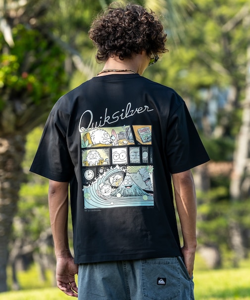 【ムラサキスポーツ別注】QUIKSILVER/水着 QLY262610M ラッシュガード 半袖 Tシャツ 水陸両用 クイックシルバー メンズ ムラサキスポーツ限定