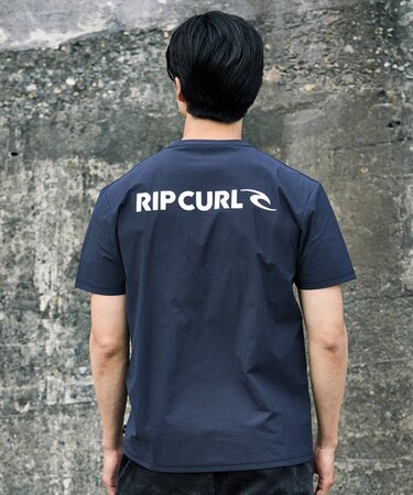 RIP CURL/水着 RCM6S-4302 半袖 Tシャツ UPF50+ UVケアラッシュガード リップカール メンズ ムラサキスポーツ