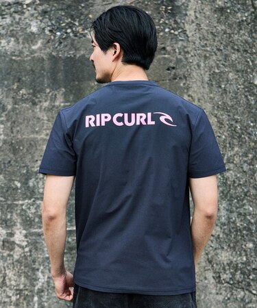 RIP CURL/水着 RCM6S-4302 半袖 Tシャツ UPF50+ UVケアラッシュガード リップカール メンズ ムラサキスポーツ