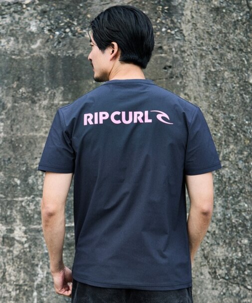 RIP CURL/水着 RCM6S-4302 半袖 Tシャツ UPF50+ UVケアラッシュガード リップカール メンズ ムラサキスポーツ