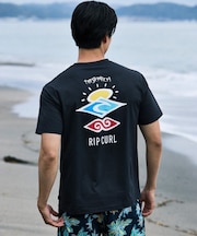RIPCURL/水着 RCM6S-4303 UPF50+ 水陸両用 半袖 Tシャツ UVケアラッシュガード リップカール メンズ ムラサキスポーツ