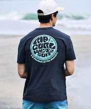 RIP CURL/水着 RCM6S-4304 半袖 Tシャツ UPF50+ UVケアラッシュガード リップカール メンズ ムラサキスポーツ