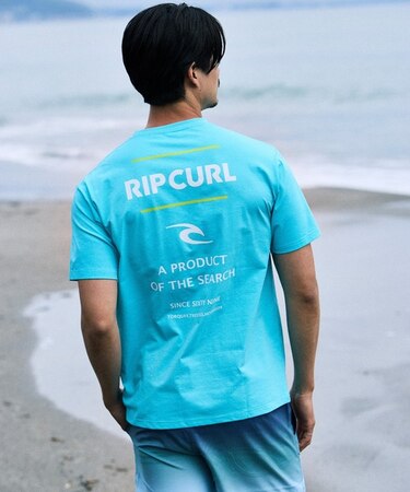 RIPCURL/水着 RCM6S-4305 UPF50+ 水陸両用 半袖 Tシャツ UVケアラッシュガード リップカール メンズ ムラサキスポーツ