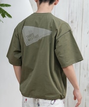 【限定】THREEWEATHER/水着 TW25S4302 ラッシュガード 半袖 Tシャツ UVカット 吸水速乾 水陸両用 スリーウェザー メンズ ムラサキスポーツ