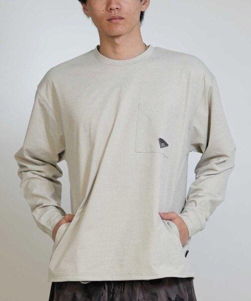 【限定】THREEWEATHER/水着 TW25S4303 ラッシュガード 長袖 Tシャツ ロンT UVカット 吸水速乾 水陸両用 スリーウェザー メンズ ムラサキスポーツ