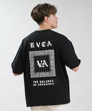 【限定】RVCA/BG041P02 半袖 Tシャツ バックプリント OE BANDANA BALANCE PATCH ルーカ メンズ ムラサキスポーツ限定