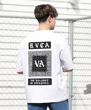 【限定】RVCA/BG041P02 半袖 Tシャツ バックプリント OE BANDANA BALANCE PATCH ルーカ メンズ ムラサキスポーツ限定