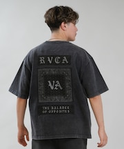 【限定】RVCA/BG041P02 半袖 Tシャツ バックプリント OE BANDANA BALANCE PATCH ルーカ メンズ ムラサキスポーツ限定