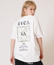 RVCA/BG043203 半袖 Tシャツ バックプリント DAISY VA BOX LOGO LOOSE FIT SS TEE ルーカ レディース ムラサキスポーツ