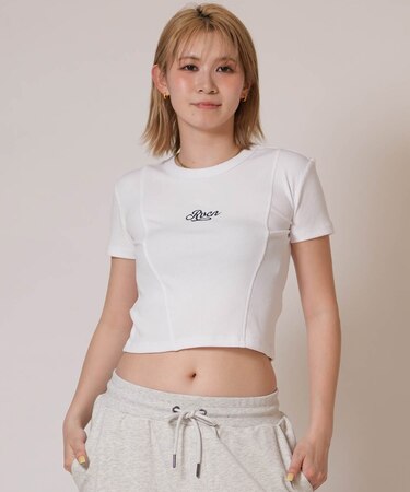 RVCA/BG043211 半袖 Tシャツ クロップド丈 ショート丈 RVCA SS BABY TEE ルーカ レディース ムラサキスポーツ