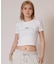 RVCA/BG043211 半袖 Tシャツ クロップド丈 ショート丈 RVCA SS BABY TEE ルーカ レディース ムラサキスポーツ