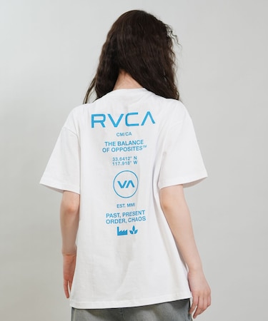 RVCA/BG043214 半袖 Tシャツ バックプリント SOUVENIR LOOSE FIT ST ルーカ レディース ムラサキスポーツ