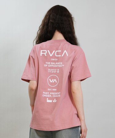 RVCA/BG043214 半袖 Tシャツ バックプリント SOUVENIR LOOSE FIT ST ルーカ レディース ムラサキスポーツ