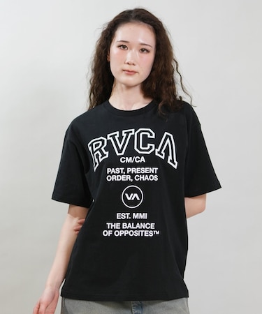 RVCA/BG043215 半袖 Tシャツ ルーズフィット ロゴ SOUVENIR LOGO LOOSE FIT T ルーカ レディース ムラサキスポーツ