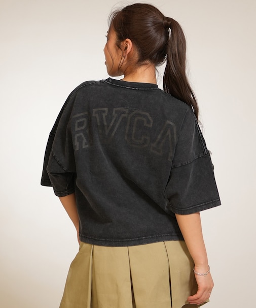 RVCA/BG043216 半袖 Tシャツ ARCH LOGO CROPPED ST ルーカ レディース ムラサキスポーツ