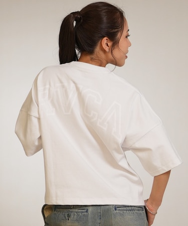 RVCA/BG043216 半袖 Tシャツ ARCH LOGO CROPPED ST ルーカ レディース ムラサキスポーツ