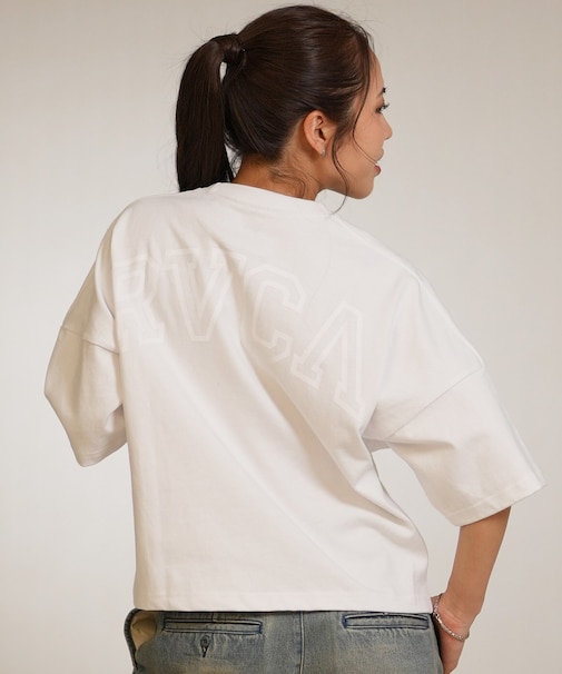 RVCA/BG043216 半袖 Tシャツ ARCH LOGO CROPPED ST ルーカ レディース ムラサキスポーツ