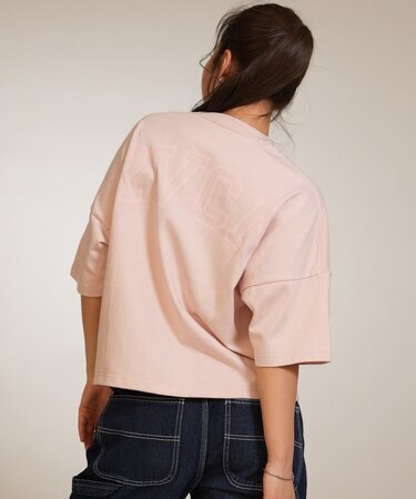 RVCA/BG043216 半袖 Tシャツ ARCH LOGO CROPPED ST ルーカ レディース ムラサキスポーツ
