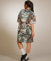 RVCA/BG043355 ワンピース バックプリント ルーズフィット LOOSE FIT SS LOGO DRESS ルーカ レディース ムラサキスポーツ