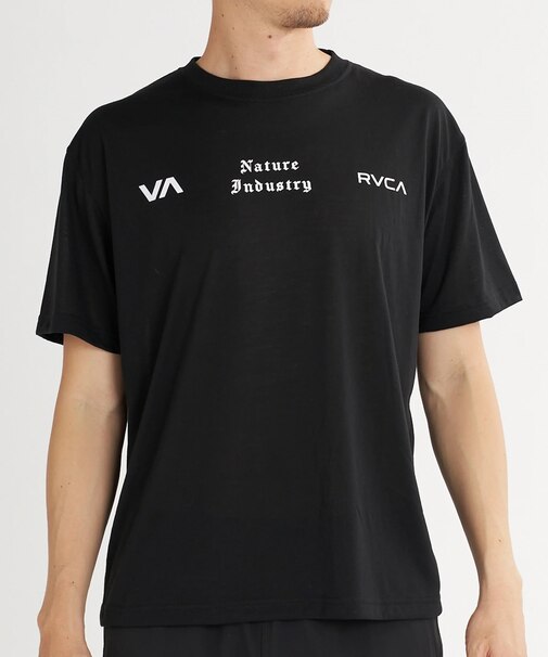 RVCA/BG04A219 速乾 軽量 ストレッチ 半袖 Tシャツ NATUR AND INDUSTRY VENT SS ルーカ メンズ ムラサキスポーツ