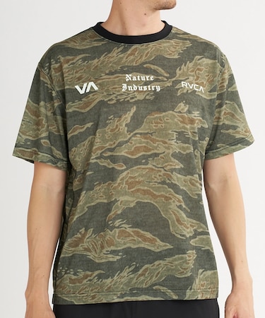 RVCA/BG04A219  速乾 軽量 ストレッチ 半袖 Tシャツ NATUR AND INDUSTRY VENT SS ルーカ メンズ ムラサキスポーツ