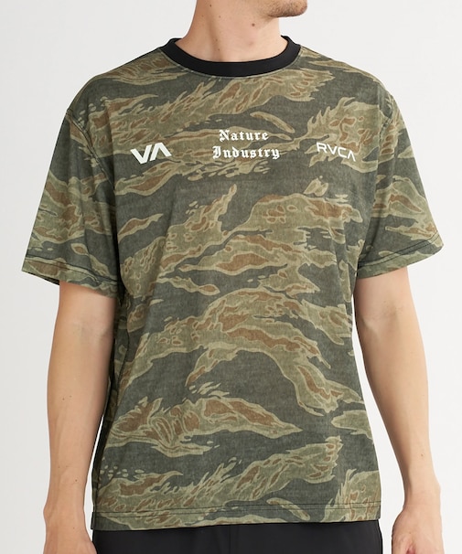 RVCA/BG04A219  速乾 軽量 ストレッチ 半袖 Tシャツ NATUR AND INDUSTRY VENT SS ルーカ メンズ ムラサキスポーツ
