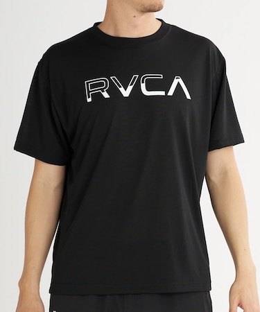 RVCA/BG04A221 速乾 軽量 ストレッチ 半袖 Tシャツ バックプリント AVALANCHE RVCA VENT SS ルーカ メンズ ムラサキスポーツ