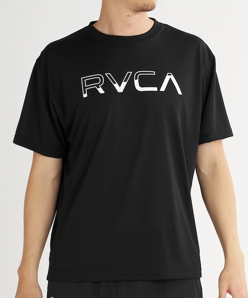 RVCA/BG04A221 速乾 軽量 ストレッチ 半袖 Tシャツ バックプリント AVALANCHE RVCA VENT SS ルーカ メンズ ムラサキスポーツ