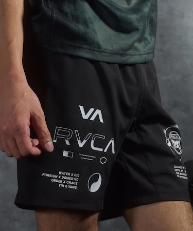 RVCA/BG04A606 ショートパンツ ストレッチ ウエストゴム SPIRIT ALL OVER SPORTS SHORTS ルーカ メンズ ムラサキスポーツ