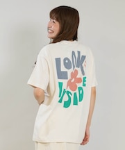 RVCA/BG04C211 半袖 Tシャツ バックプリント ルーズフィット PEACE GOOD DAY LOSE FIT T ルーカ レディース ムラサキスポーツ
