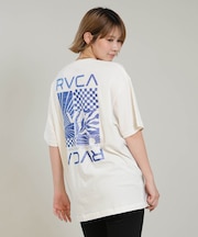 RVCA/BG04C212 半袖 Tシャツ バックプリント ルーズフィット SUN TIDES ICON LOSE FIT ルーカ レディース ムラサキスポーツ