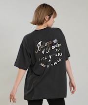 RVCA/BG04C213 半袖 Tシャツ バックプリント ルーズフィット FOIL PRINT LOSE FIT TEE ルーカ レディース ムラサキスポーツ