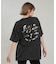 RVCA/BG04C213 半袖 Tシャツ バックプリント ルーズフィット FOIL PRINT LOSE FIT TEE ルーカ レディース ムラサキスポーツ