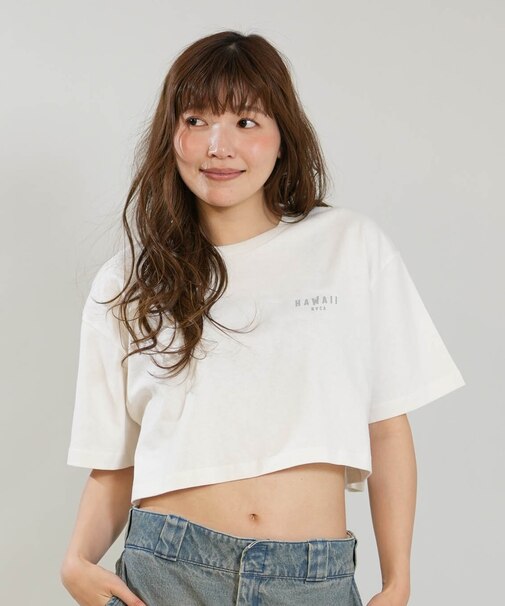 RVCA/BG04C219 半袖 Tシャツ クロップド丈 ショート丈 ルーズフィット HAWAII CROPPED LOOSE FIT ルーカ レディース ムラサキスポーツ