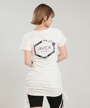 RVCA/BG04C365 ワンピース ミニ丈 HEX HAWAII TEE OP  ルーカ レディース ムラサキスポーツ