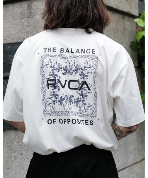 RVCA/BG04A204 半袖 Tシャツ バックプリント EXOTIC BOX TEE ルーカ メンズ ムラサキスポーツ