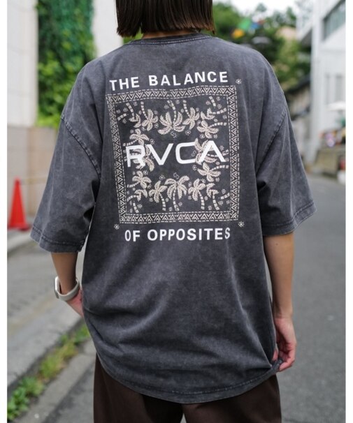 RVCA/BG04A204 半袖 Tシャツ バックプリント EXOTIC BOX TEE ルーカ メンズ ムラサキスポーツ