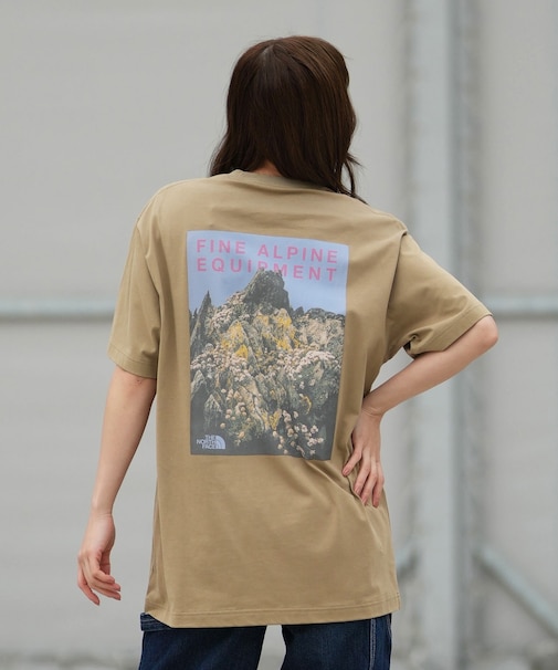 THE NORTH FACE/NT32650 速乾 ショートスリーブマウンテンフラワーティー 半袖 Tシャツ ザ・ノースフェイス レディース ムラサキスポーツ【正規代理店】