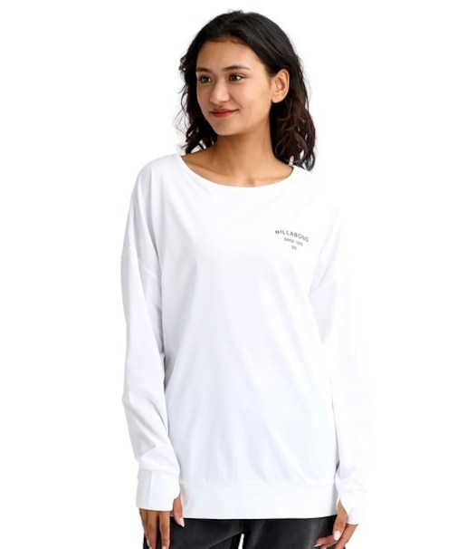 BILLA BONG/水着 BG013856 ラッシュガード 長袖 Tシャツ ロンT 水陸両用 MORFY LOGO BOATNECK RG ビラボン レディース ラサキスポーツ