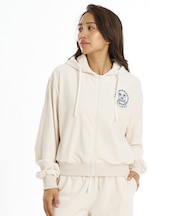 BILLA BONG/BG014011 ジップアップ パーカー フーディー ベロア セットアップ対応 SURF CAMP PALM 73 ZIP HOODIE ビラボン レディース ムラサキスポーツ