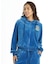 BILLA BONG/BG014011 ジップアップ パーカー フーディー ベロア セットアップ対応 SURF CAMP PALM 73 ZIP HOODIE ビラボン レディース ムラサキスポーツ