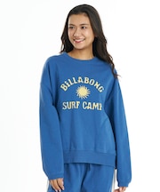BILLA BONG/調温機能 BG014012 トレーナー スウェット SURF CAMP HERITAGE CREW ビラボン レディース ムラサキスポーツ