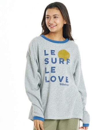 BILLA BONG/調温機能 BG014058 長袖 Tシャツ ロンT LE SURF LE LOVE LS TEE ビラボン レディース ムラサキスポーツ
