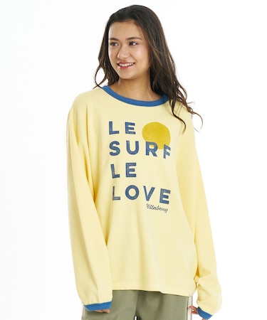 BILLA BONG/調温機能 BG014058 長袖 Tシャツ ロンT LE SURF LE LOVE LS TEE ビラボン レディース ムラサキスポーツ