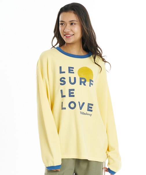 BILLA BONG/調温機能 BG014058 長袖 Tシャツ ロンT LE SURF LE LOVE LS TEE ビラボン レディース ムラサキスポーツ