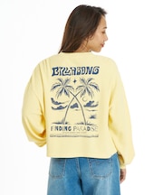 BILLA BONG/調温機能 BG014059 長袖 Tシャツ ロンT バックプリント SURF CAMP SUNSETS LE TEE ビラボン レディース ムラサキスポーツ