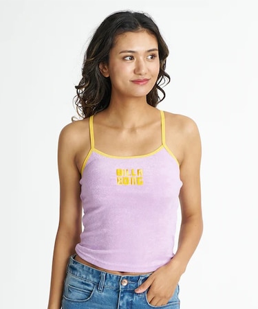 BILLA BONG/キャミソール 吸水速乾 PILE BABY FIT RINGER CAMI ビラボン レディース ムラサキスポーツ